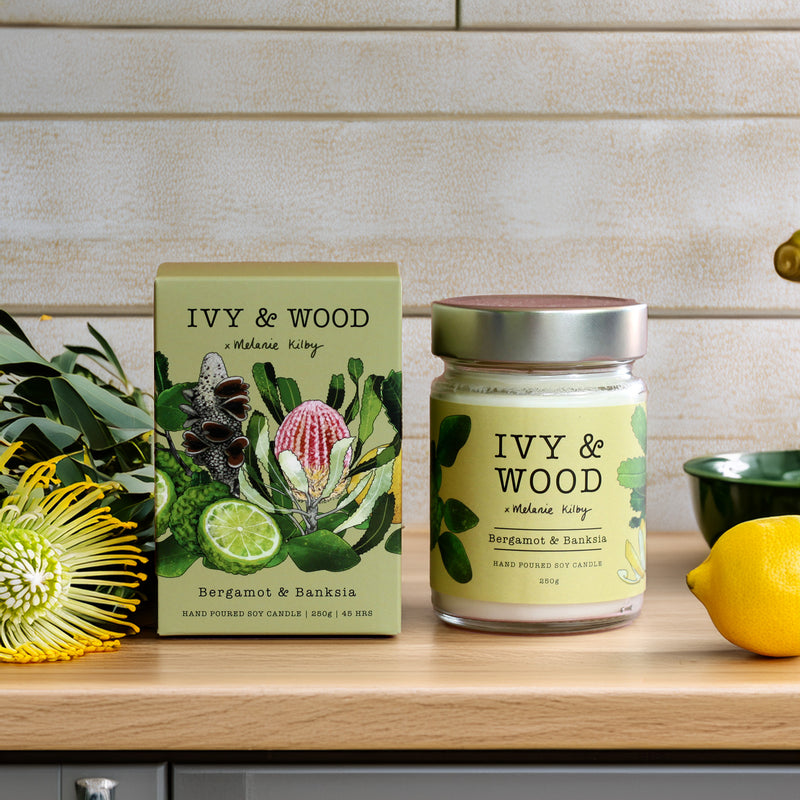 Australiana Soy Candle - Bergamot & Banksia