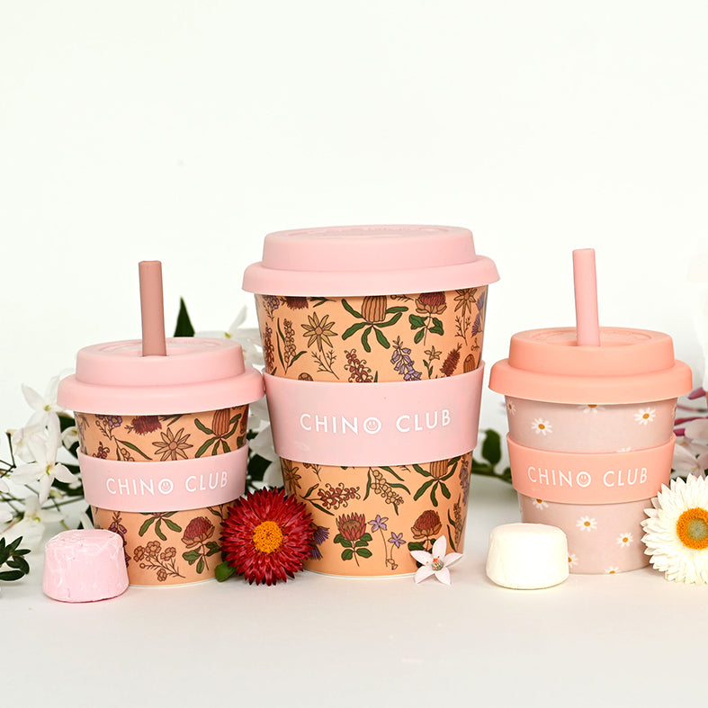 Babychino Cup 4oz - Australian Wildflowers