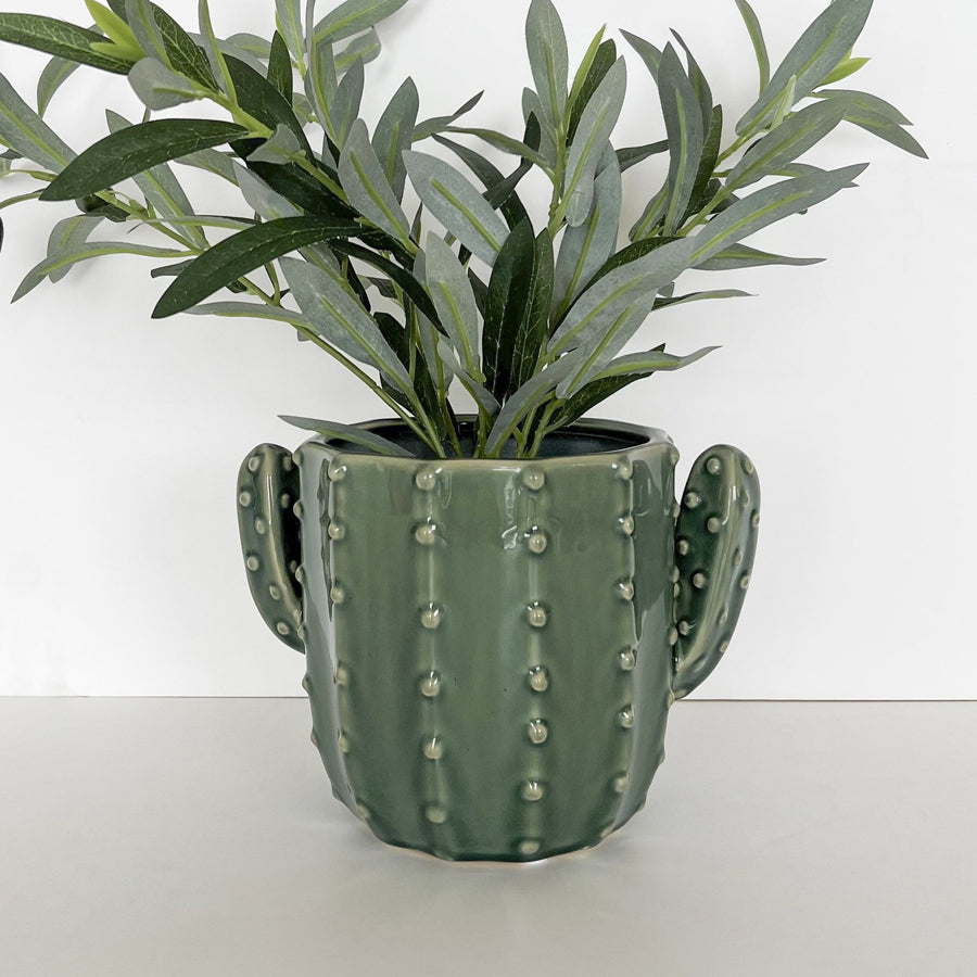 Cactus Planter - Green 20cm