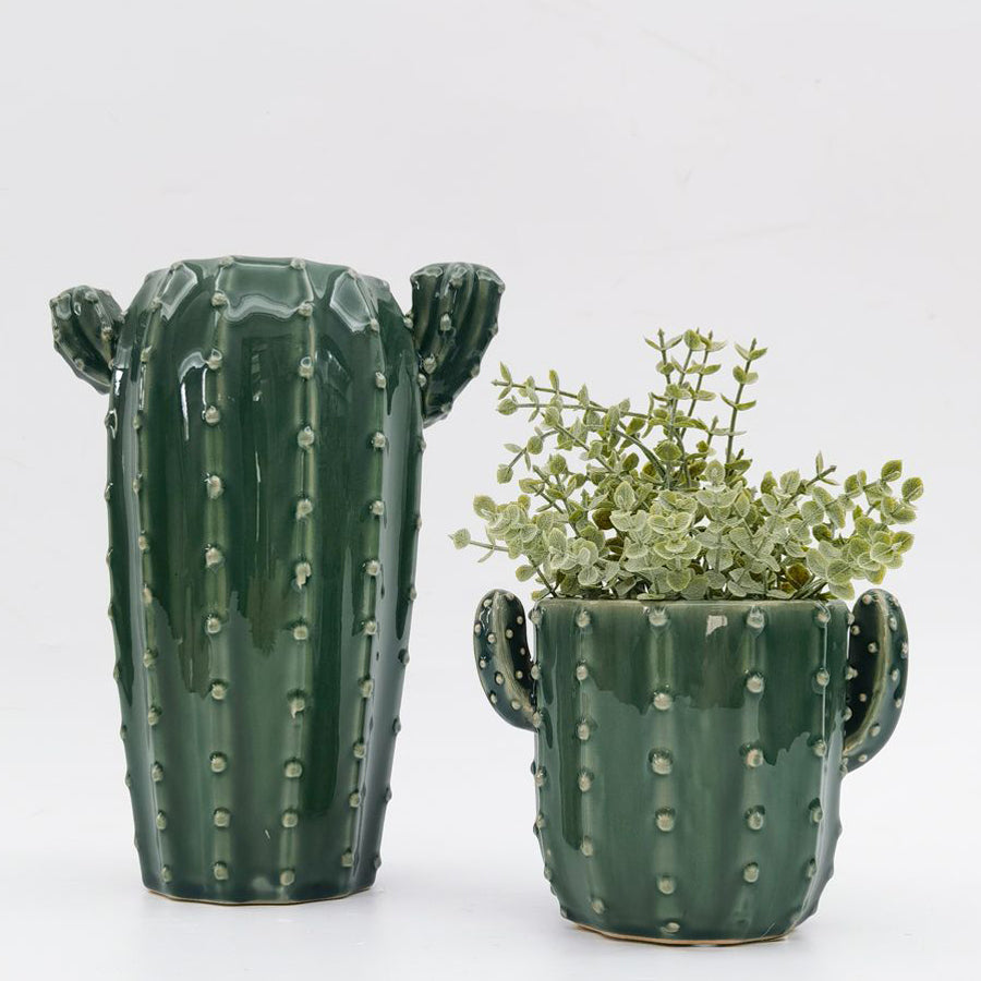 Cactus Vase - Green 26cm