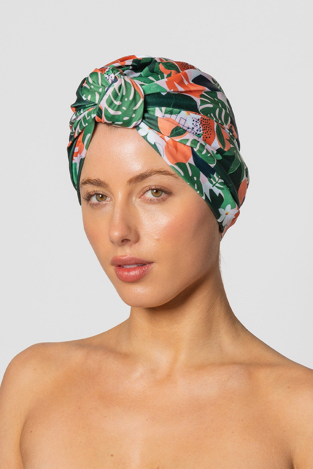Dahlia Big Hair Shower Cap - Peach Bellini