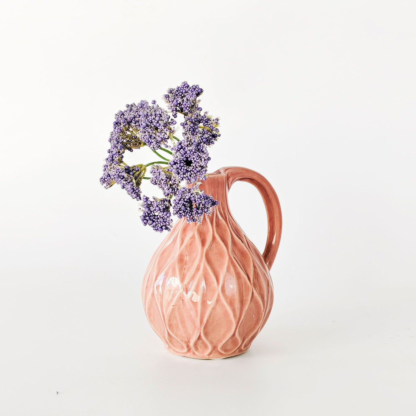 Diamond Jug - Salmon 14cm