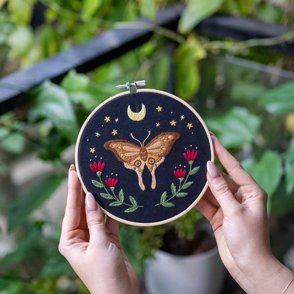 Embroidery Kit - Midnight Moth