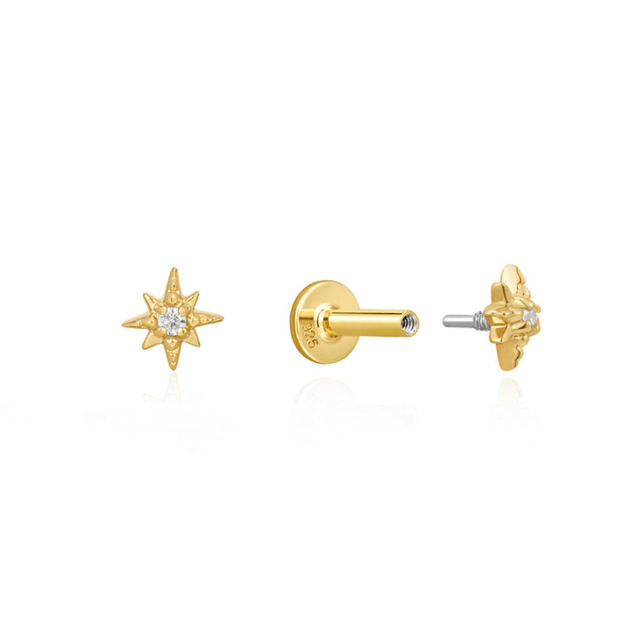 Emma Cartilage Studs - Gold