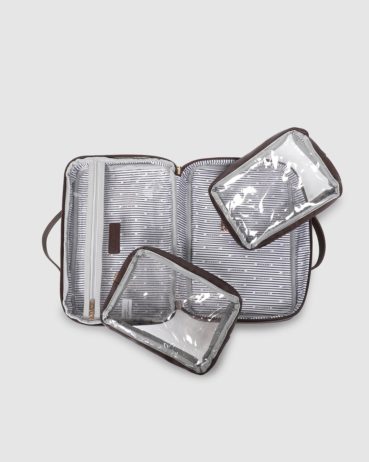 Georgie Cosmetic Case - Chocolate