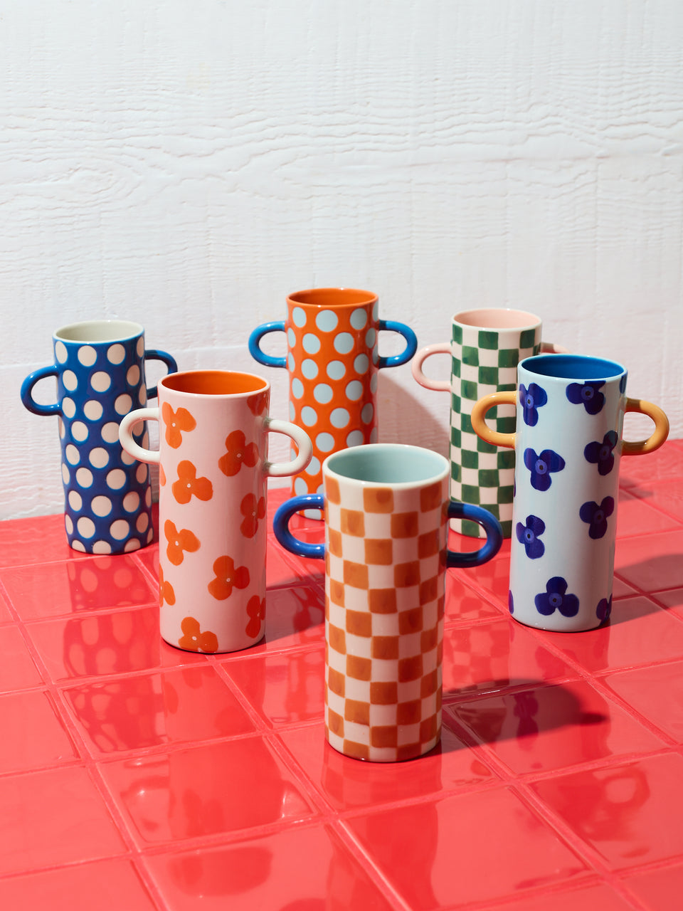 Griffe Bud Vase - Tan Check