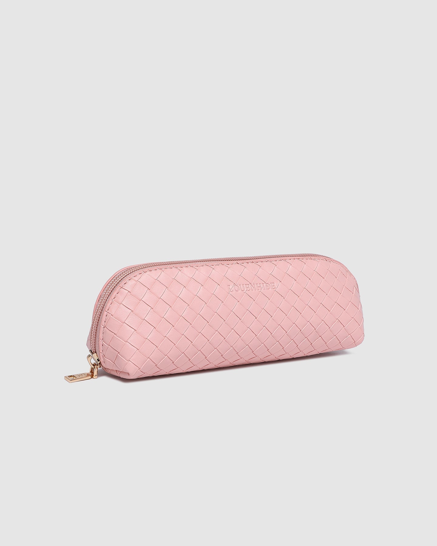 Jayne Woven Makeup Bag - Pink