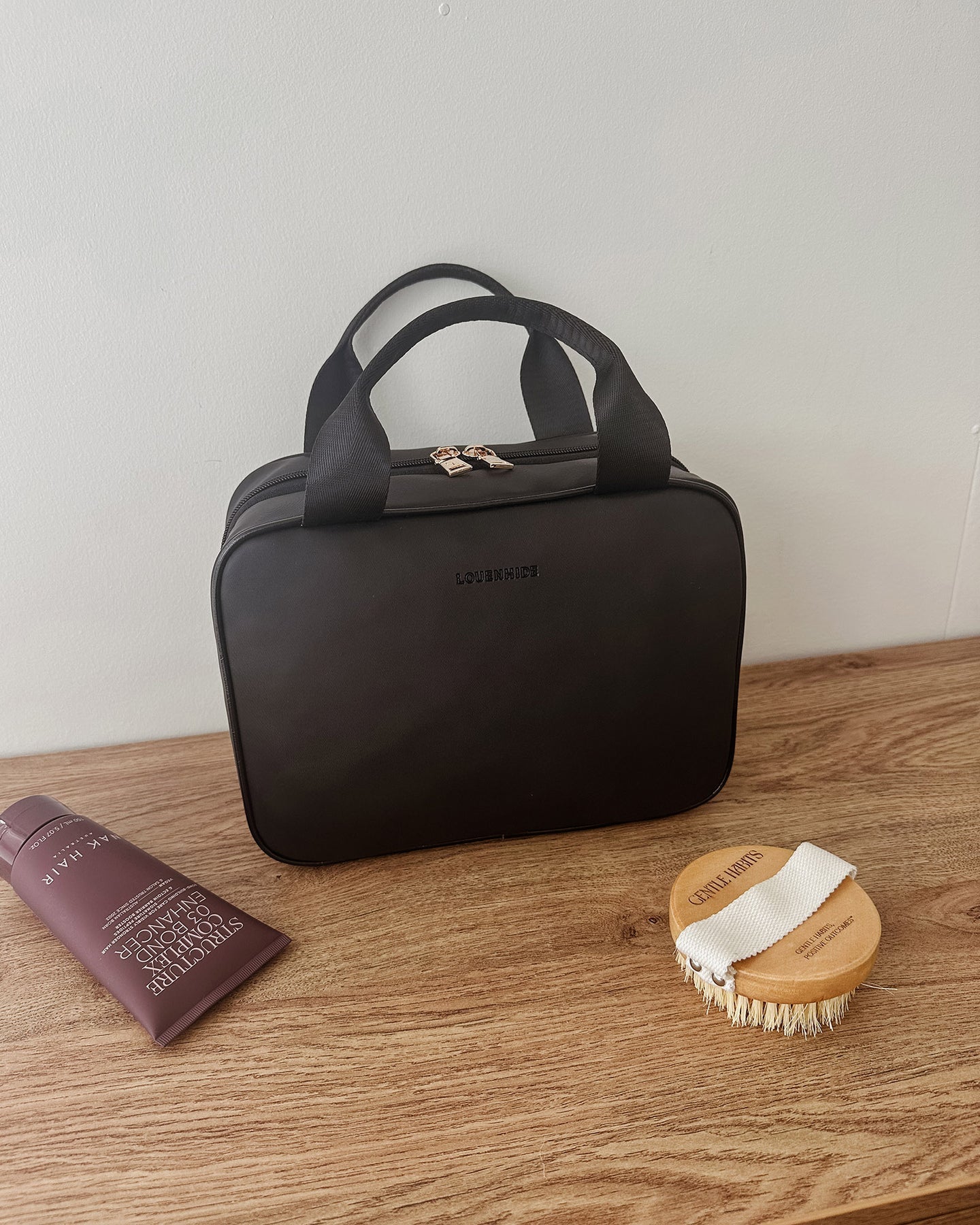 Kenya Cosmetic Bag - Black