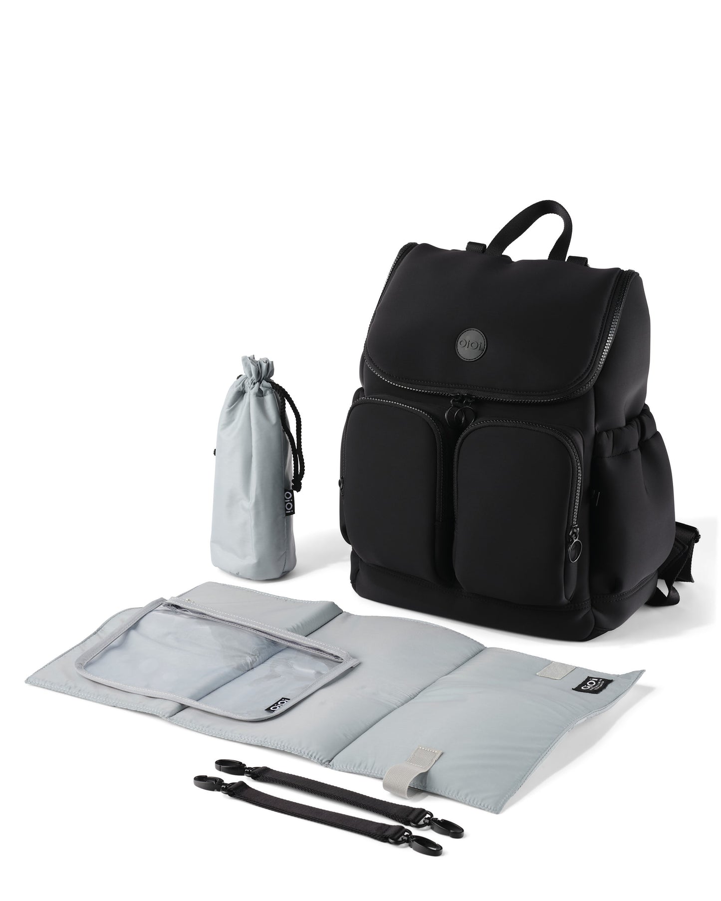 Signature Nappy Backpack - Black Neoprene