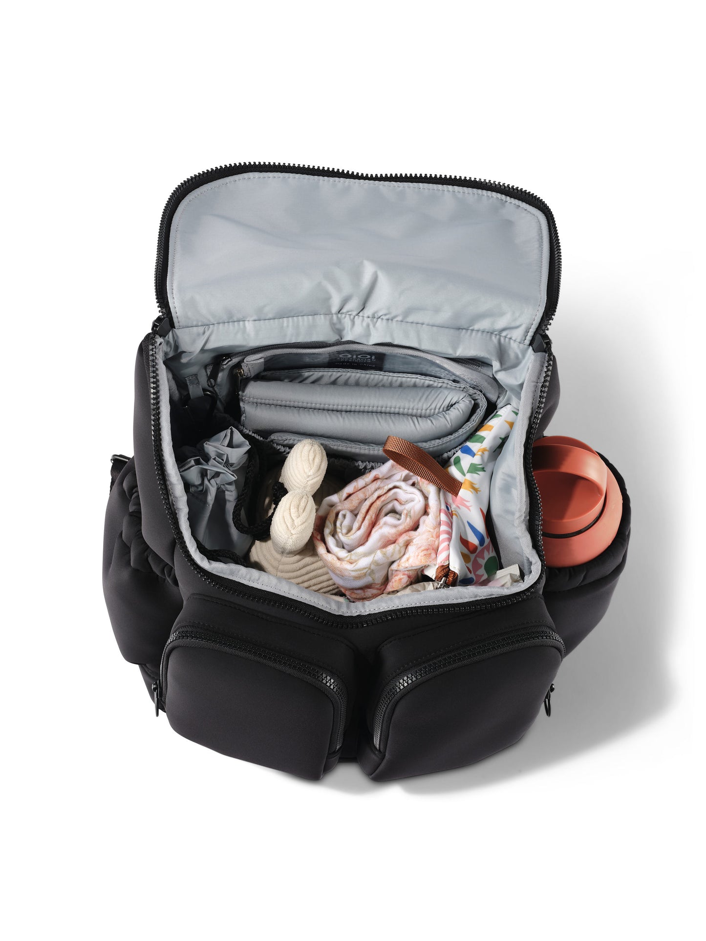 Signature Nappy Backpack - Black Neoprene
