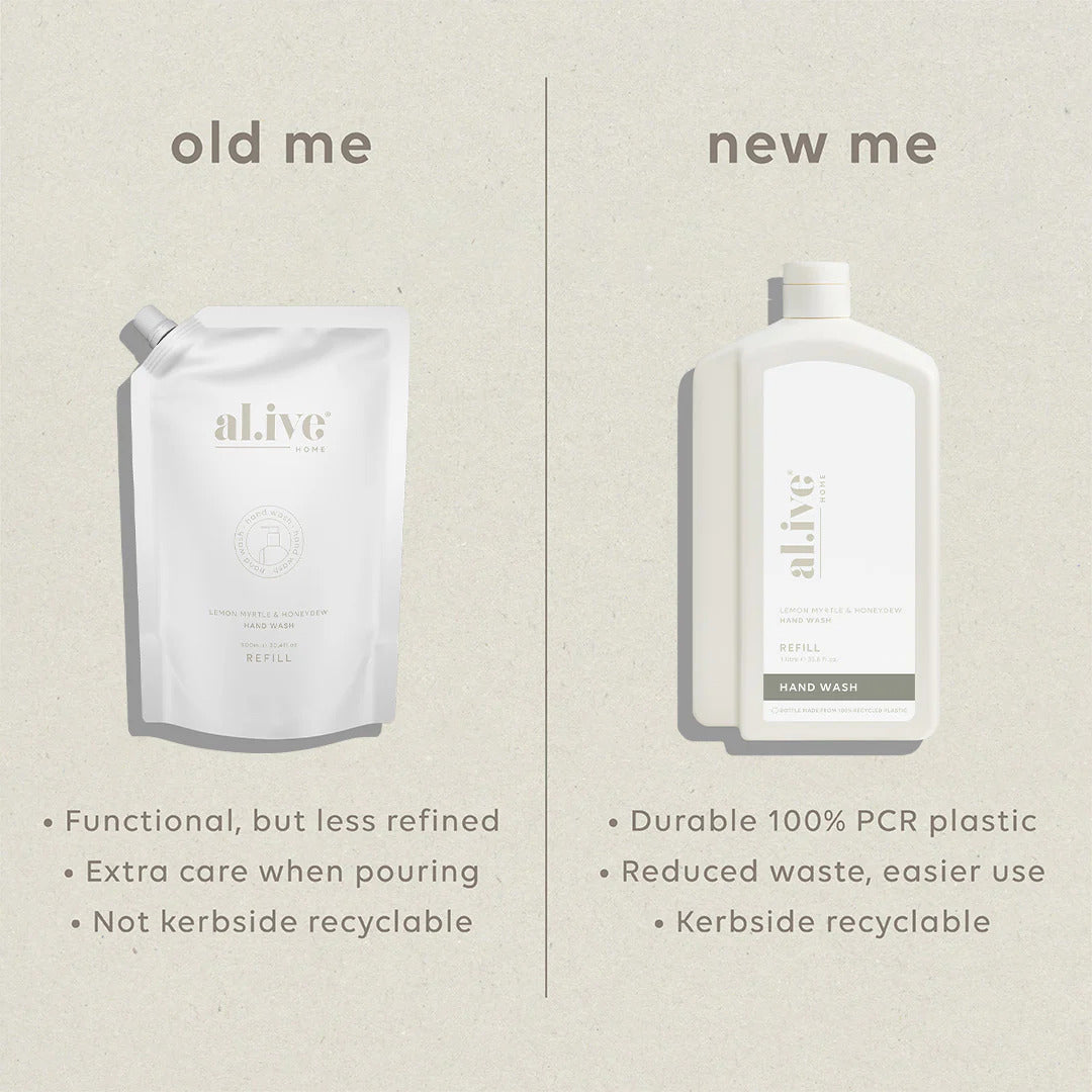 1L Hand Wash Refill - Lemon Myrtle & Honeydew