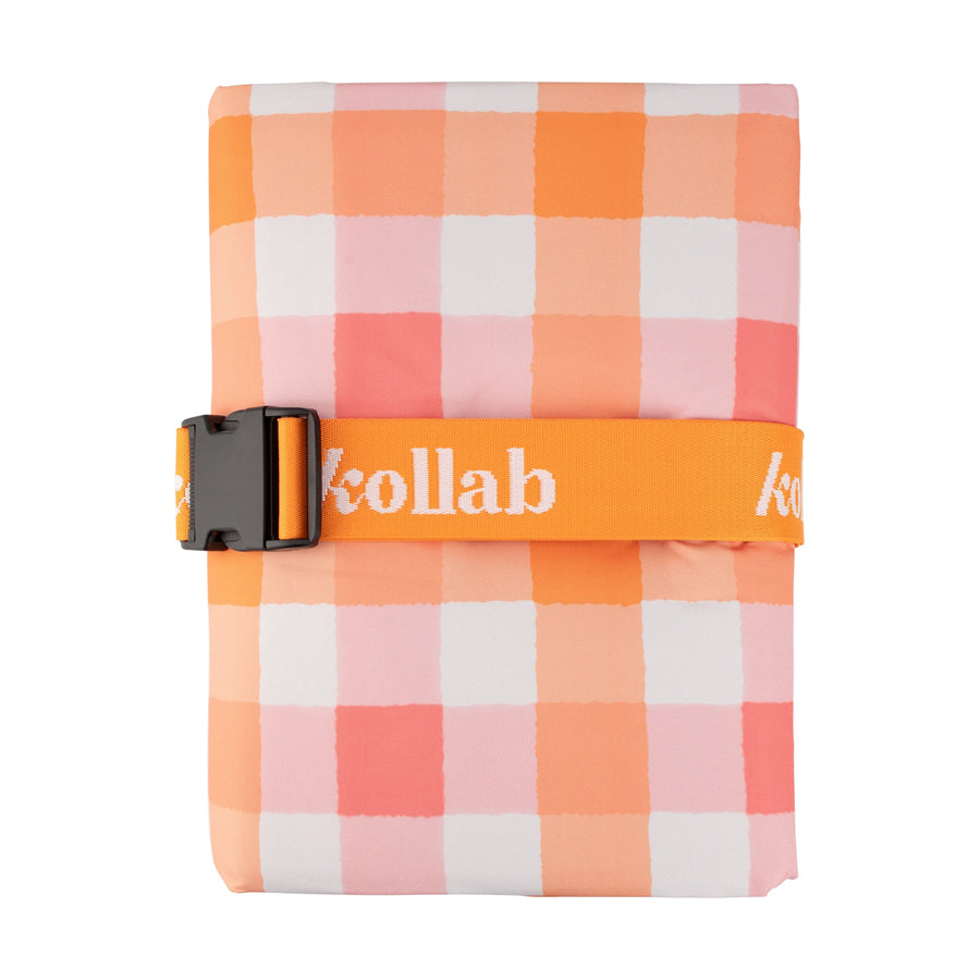 Picnic Mat - Watermelon Peach Check