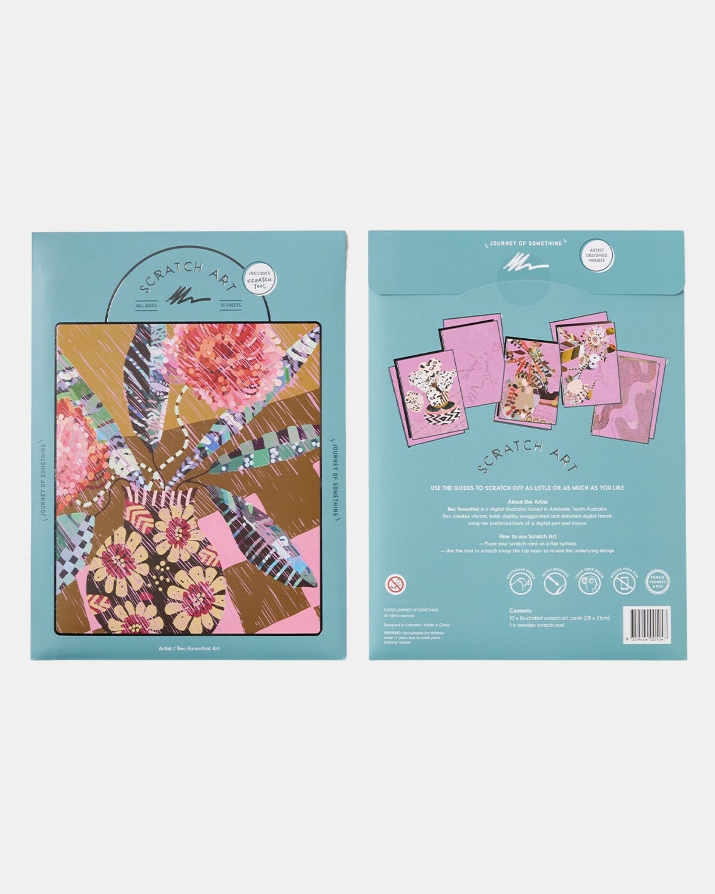 Scratch Art - Flowers