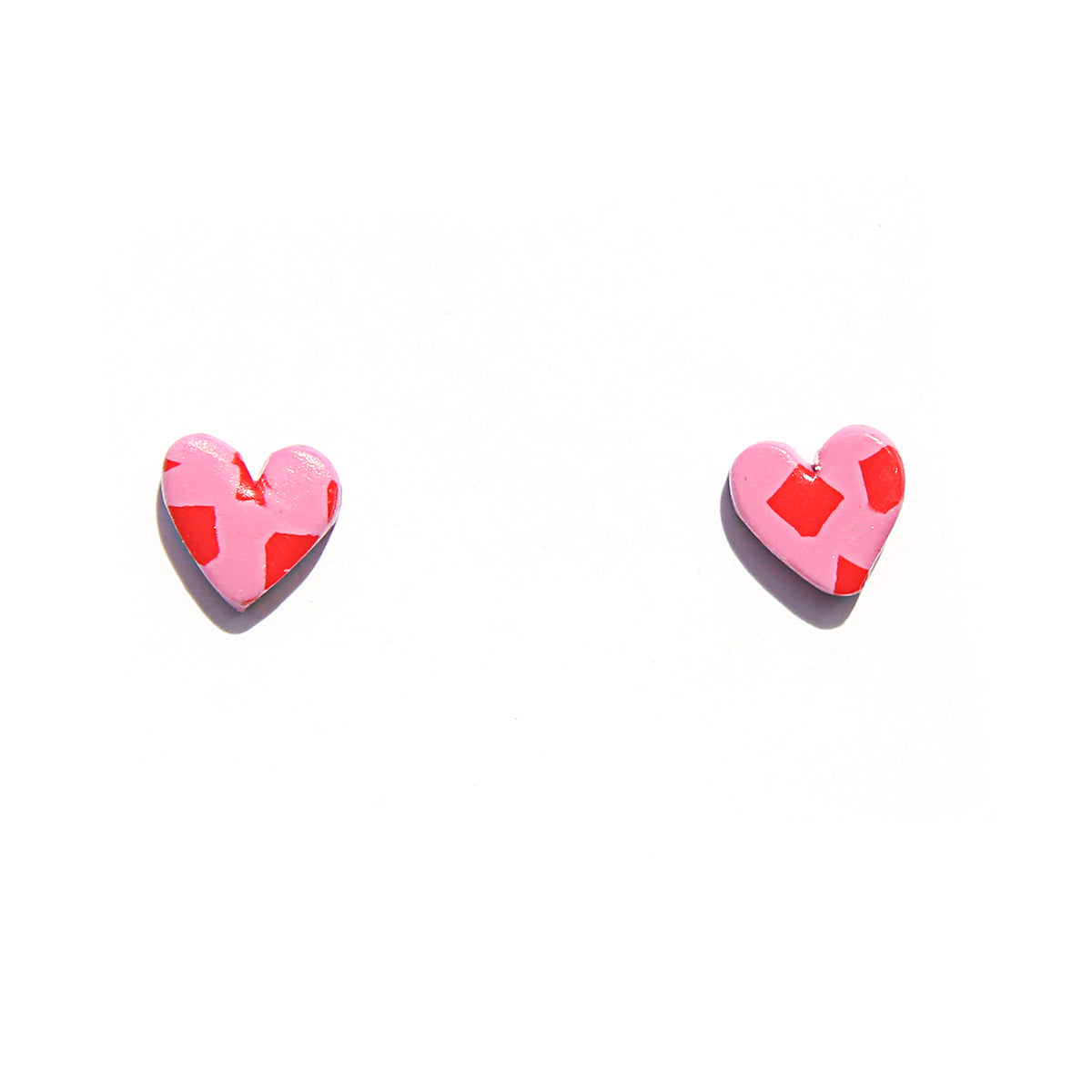 Terrazzo Heart Stud Earrings