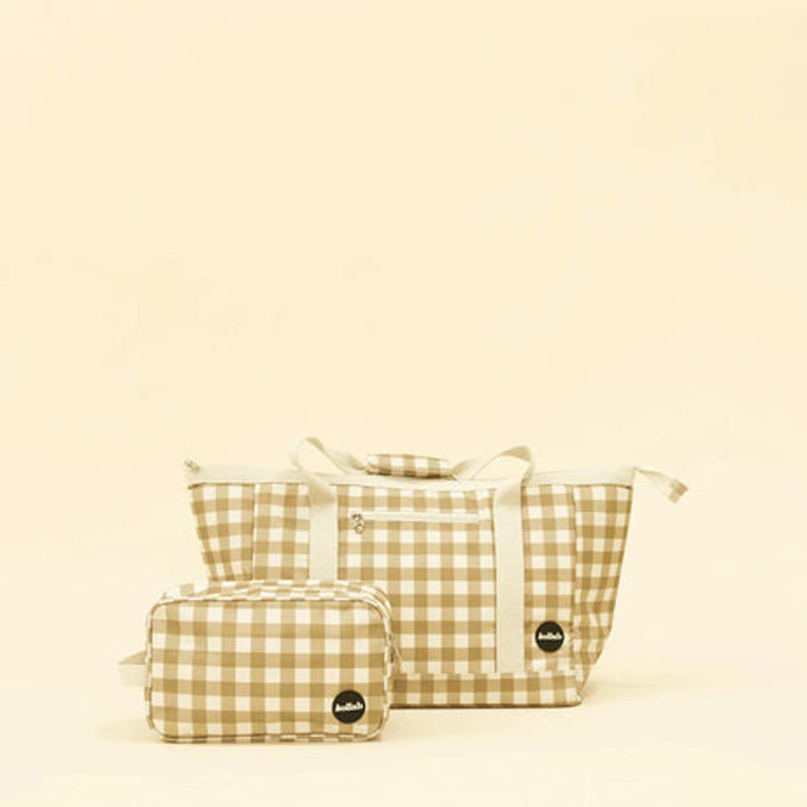 Tote Bag - Olive Check