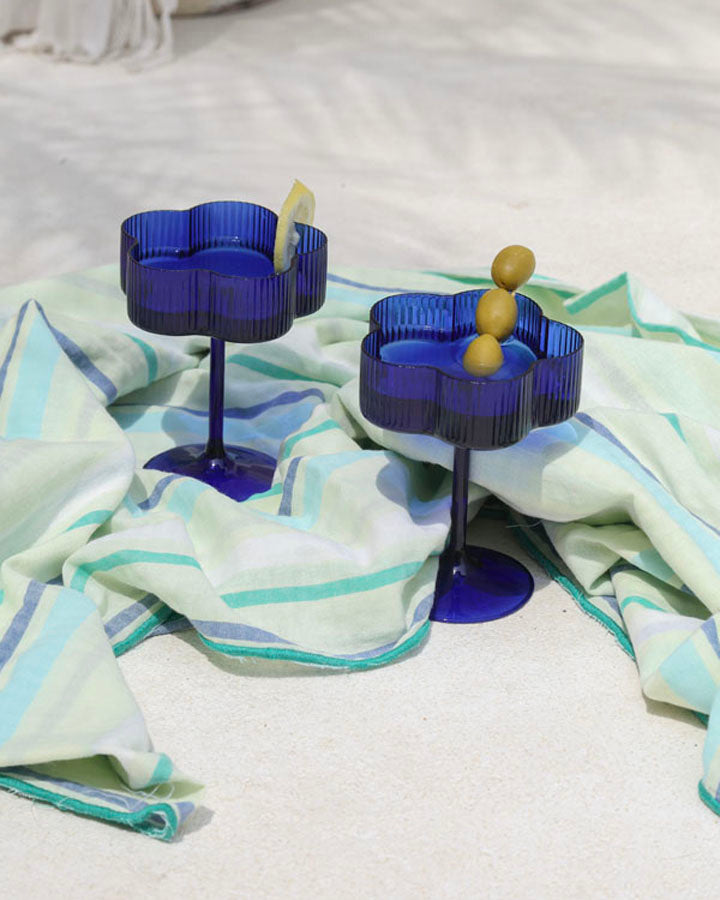 Azure Cocktail Glasses