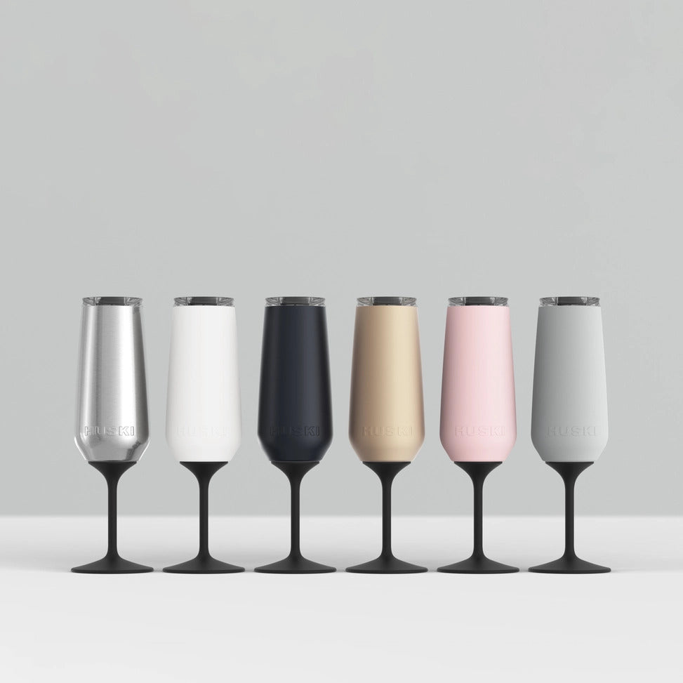 Huski Champagne Flute - Stone Grey