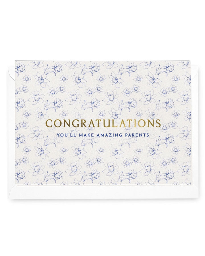 Daffodil Floriography 'You'll Make Amazing Parents' Greeting Card