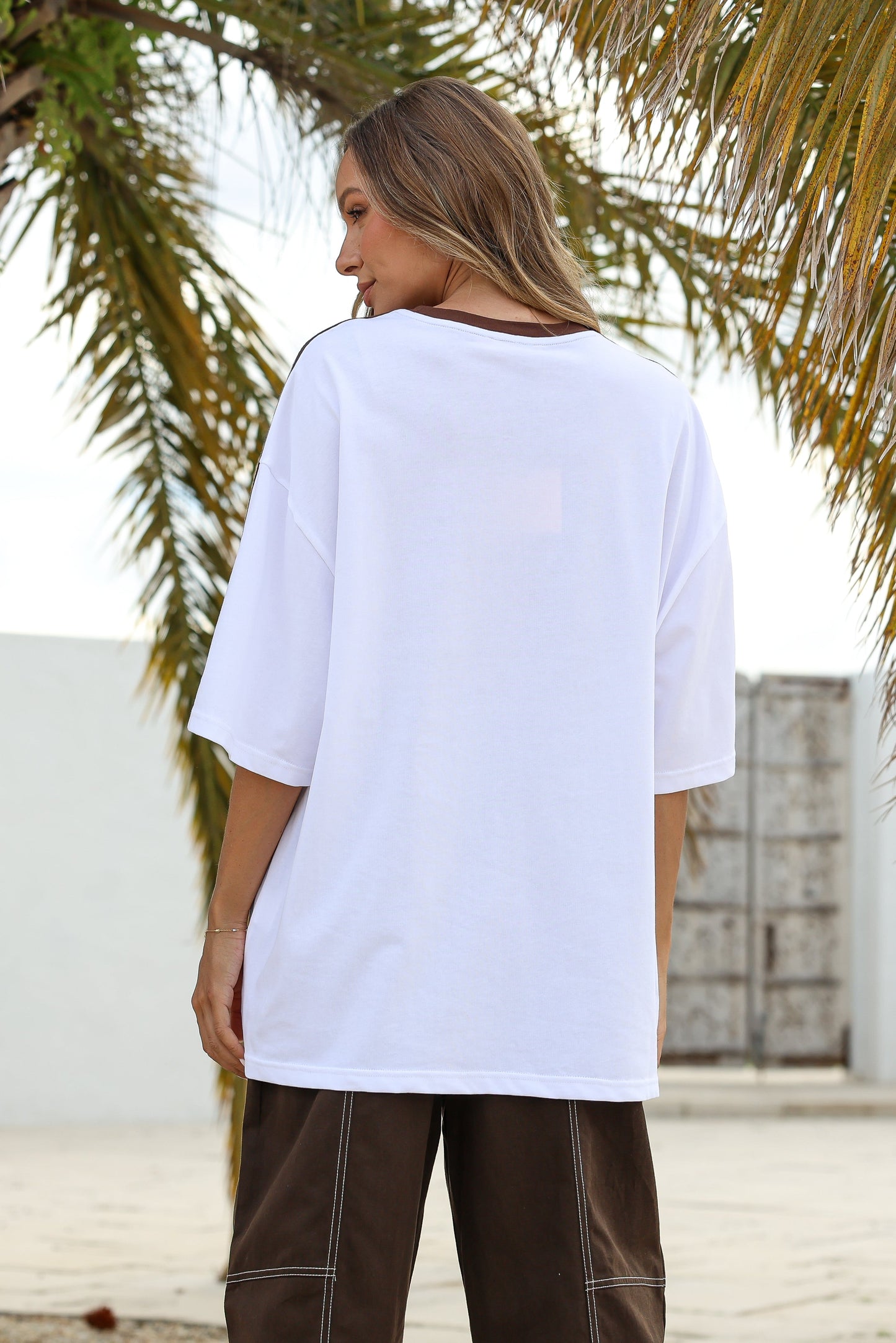 Lucy Oversized Tee - White