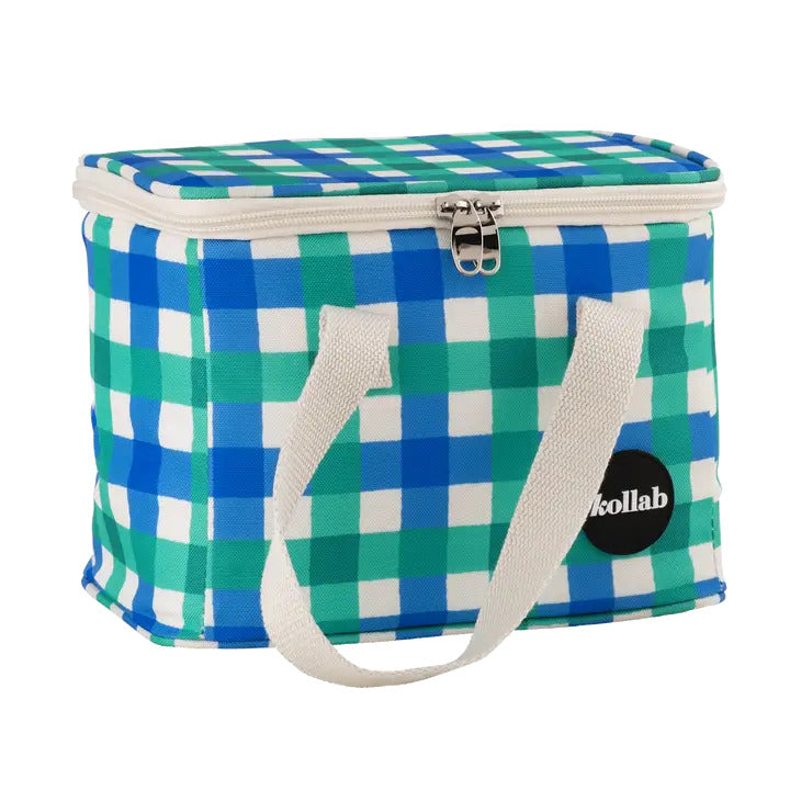 Lunch Bag - Green Blue Check