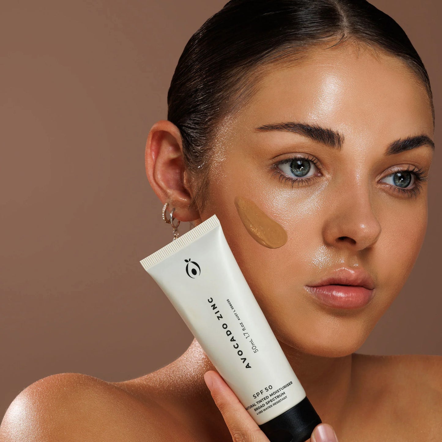 SPF 50+ Natural Tinted Moisturiser - Medium-Dark 50mL