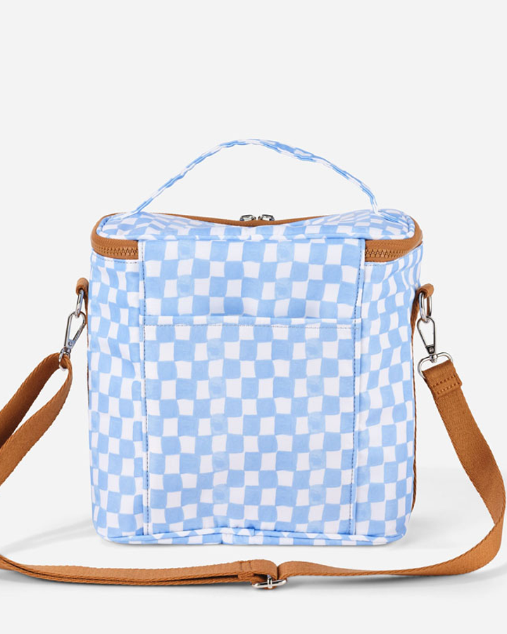Midi Insulated Lunch Bag - Blue Check