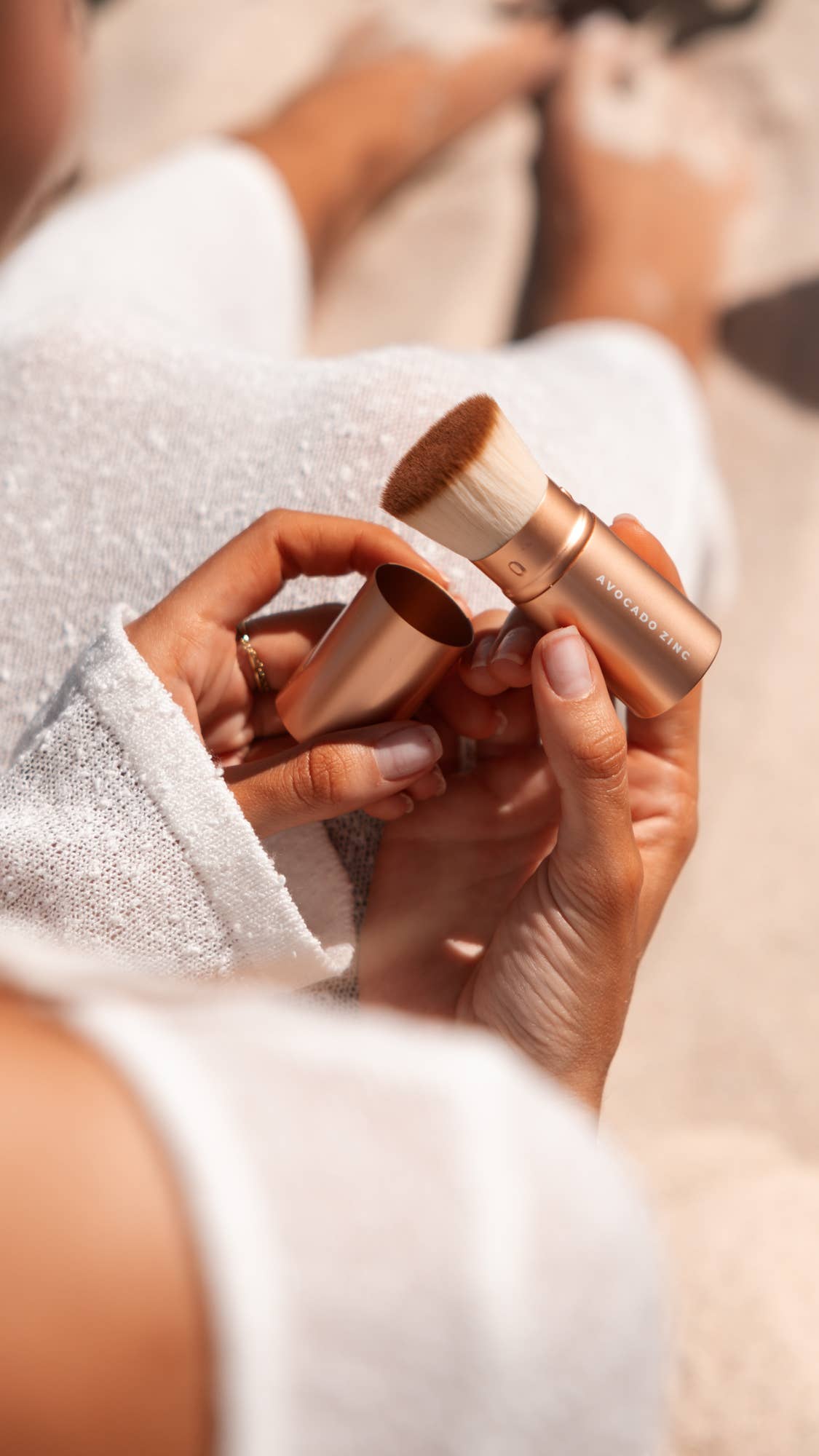 Avocado Zinc SPF Pocket Brush