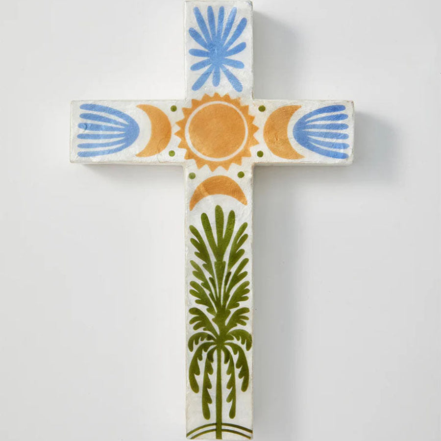Tulum Cross - Green Palm