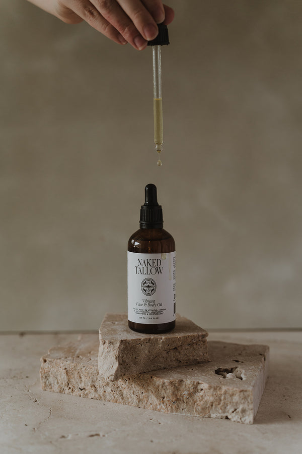 Naked Tallow Vibrant Face + Body Oil - 100mL