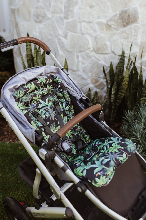 Reversible Pram Liner - Tropical
