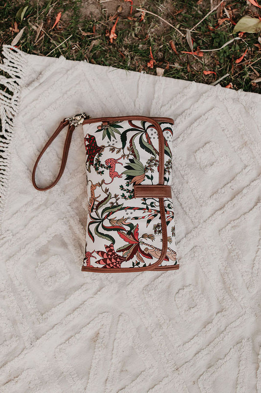 Change Mat Clutch - Jungle Cream/Tan