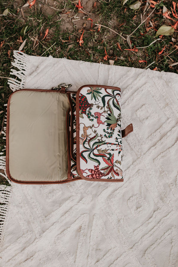 Change Mat Clutch - Jungle Cream/Tan