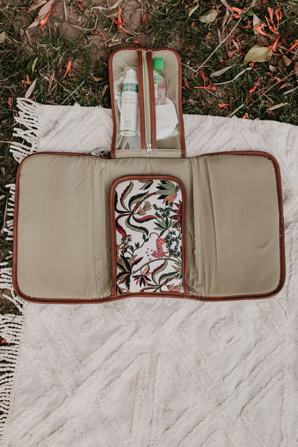 Change Mat Clutch - Jungle Cream/Tan