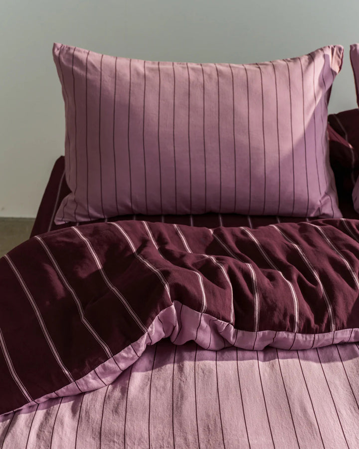 King Quilt Cover - Mulberry/Aster