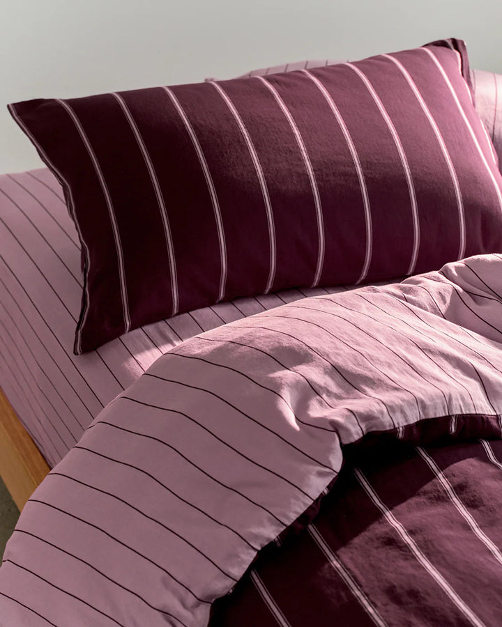 King Quilt Cover - Mulberry/Aster