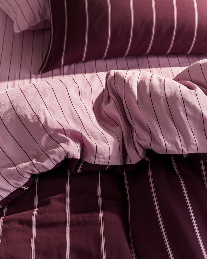 King Quilt Cover - Mulberry/Aster