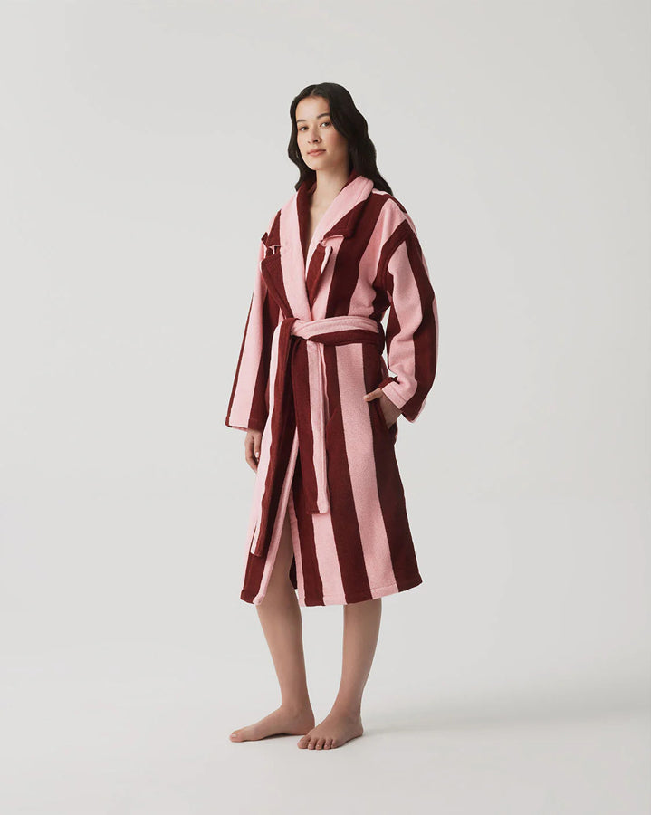 Terry Robe - Rocky Road Stripes