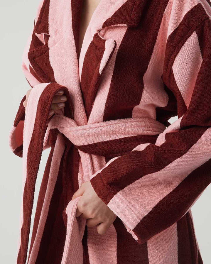 Terry Robe - Rocky Road Stripes