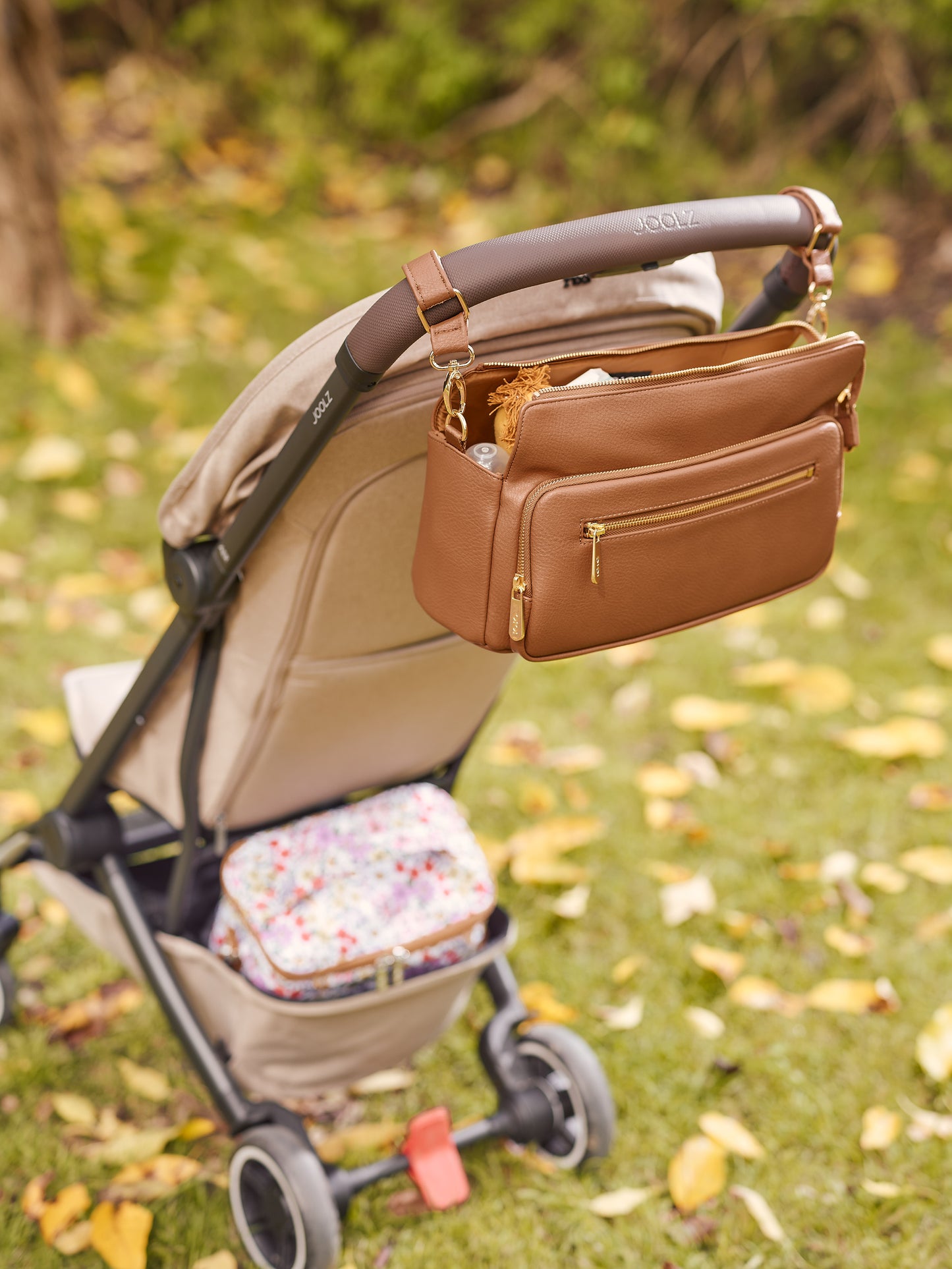 Multitasker Pram Caddy - Chestnut Brown