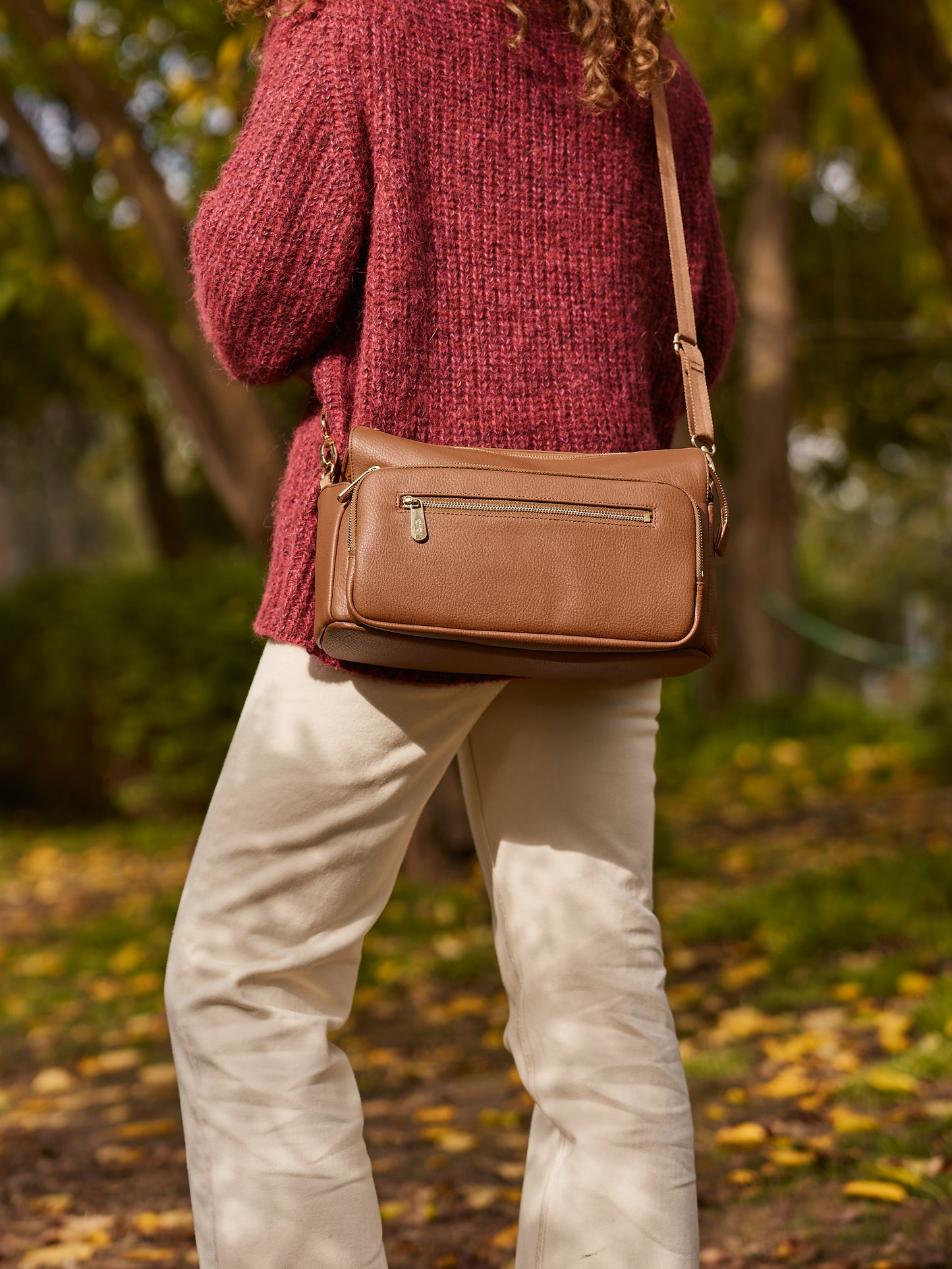 Multitasker Pram Caddy - Chestnut Brown