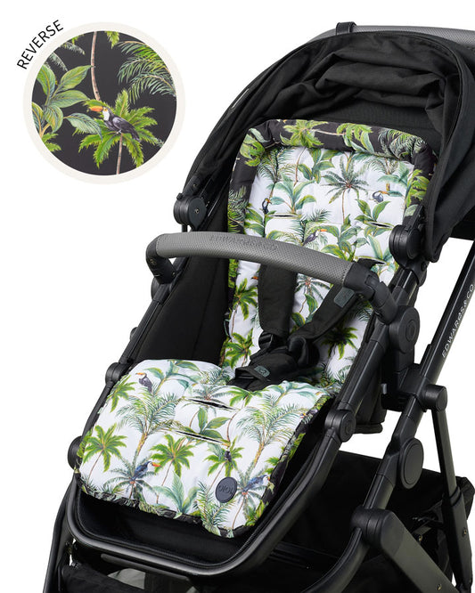 Reversible Pram Liner - Tropical