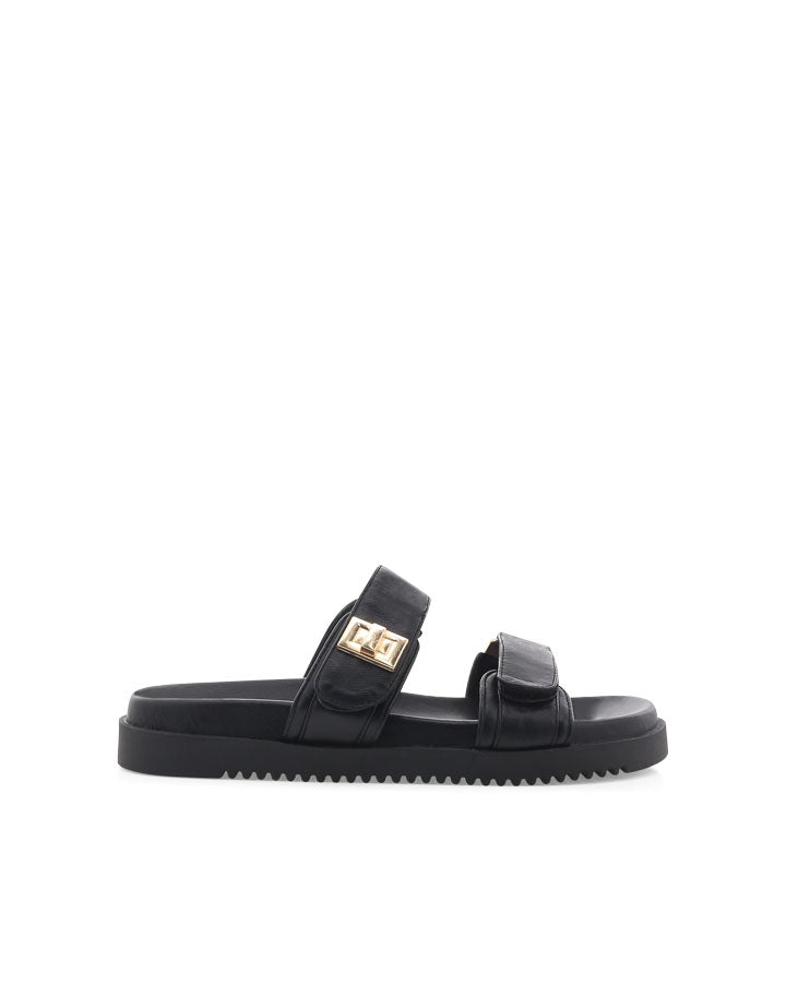 Amylee Slide Sandals - Black