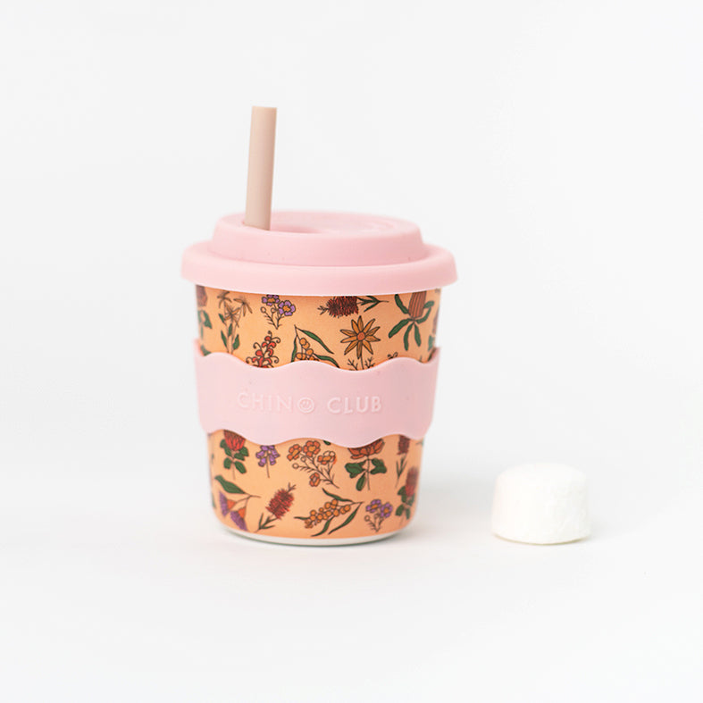 Babychino Cup 4oz - Australian Wildflowers