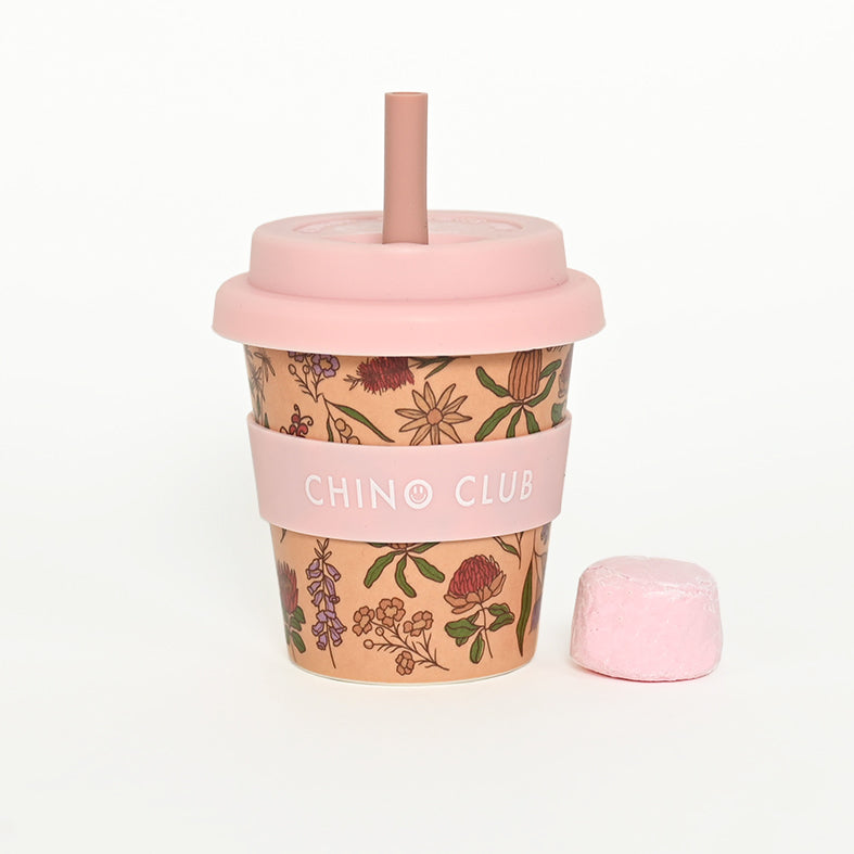 Babychino Cup 4oz - Australian Wildflowers