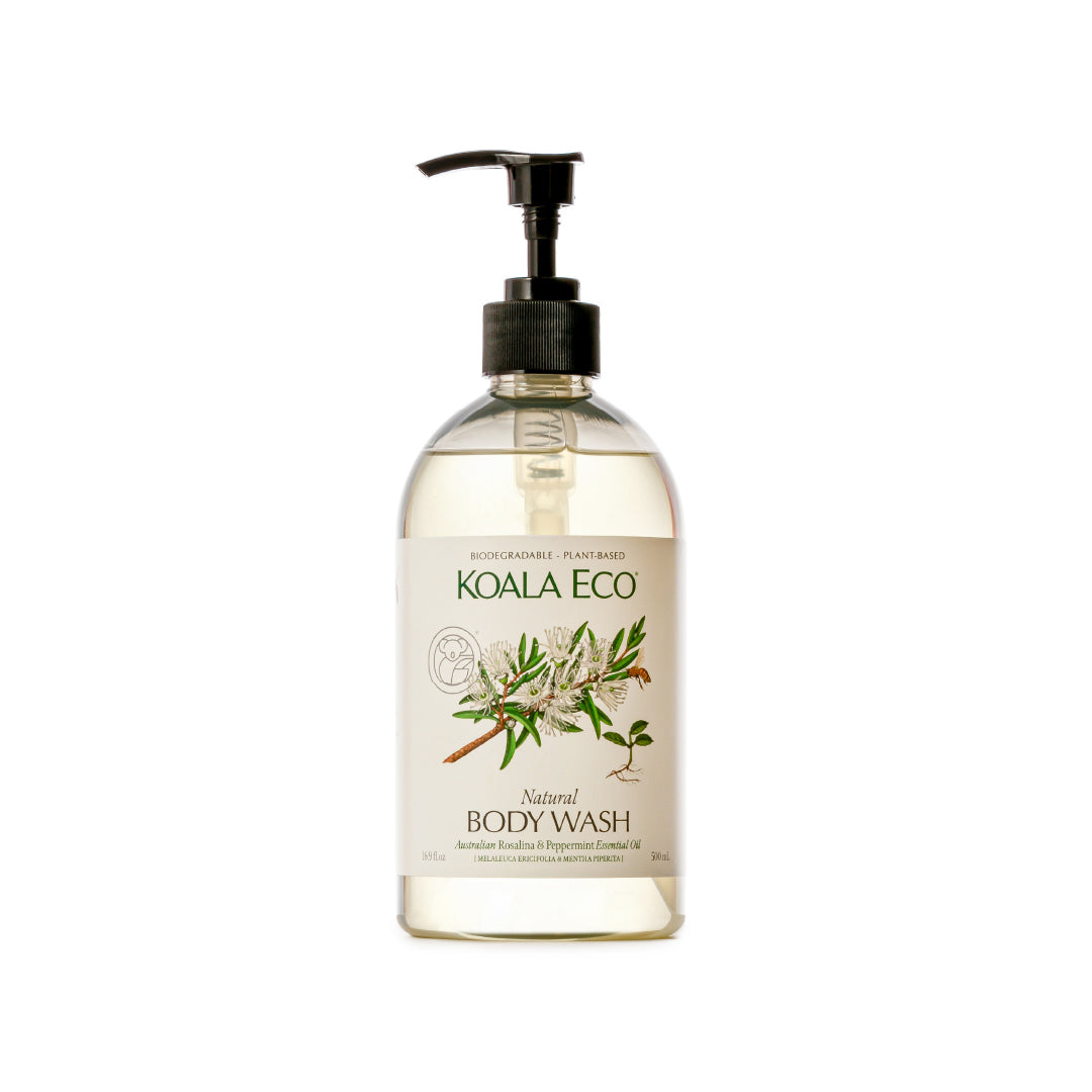 Natural Body Wash 500mL - Rosalina & Peppermint