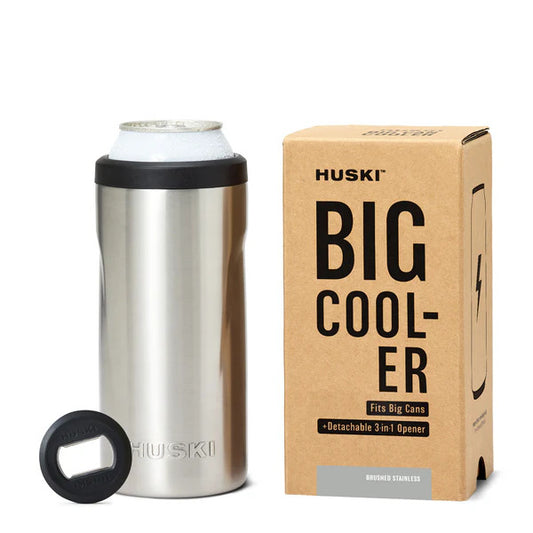 Huski Big Can Cooler - Brushed Stainless