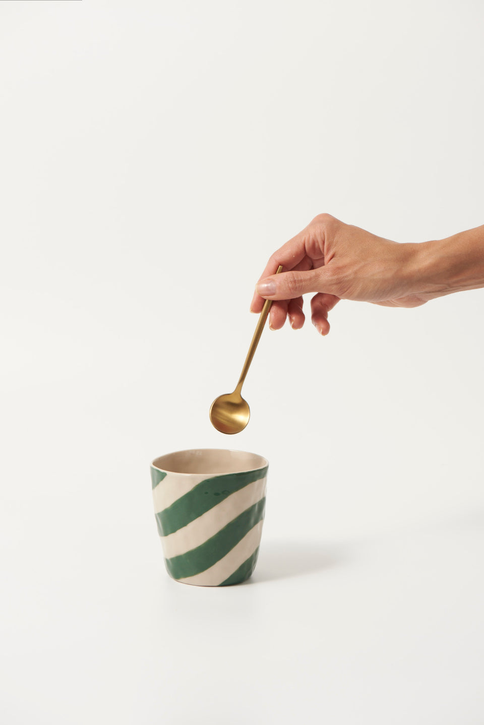 Cabana Stripe Tumbler - Green