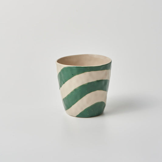 Cabana Stripe Tumbler - Green
