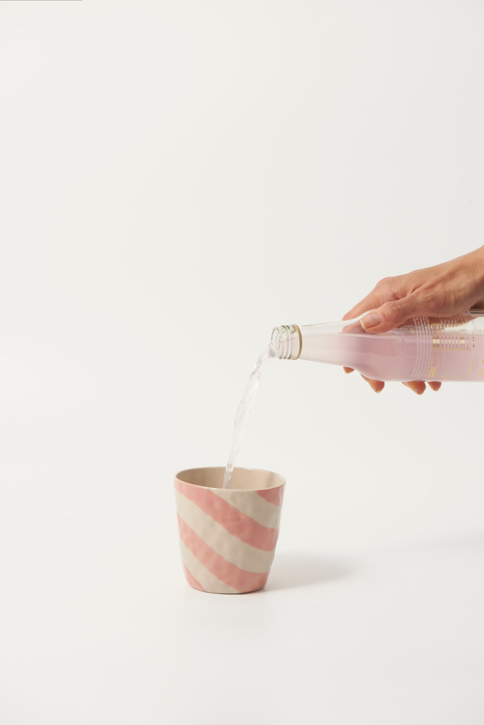 Cabana Stripe Tumbler- Pink