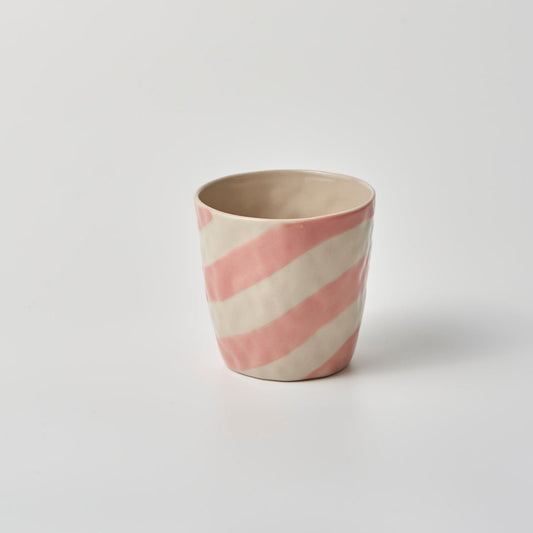 Cabana Stripe Tumbler- Pink